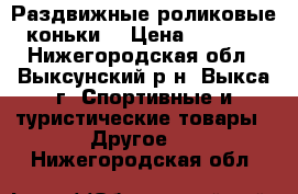 Раздвижные роликовые коньки  › Цена ­ 1 200 - Нижегородская обл., Выксунский р-н, Выкса г. Спортивные и туристические товары » Другое   . Нижегородская обл.